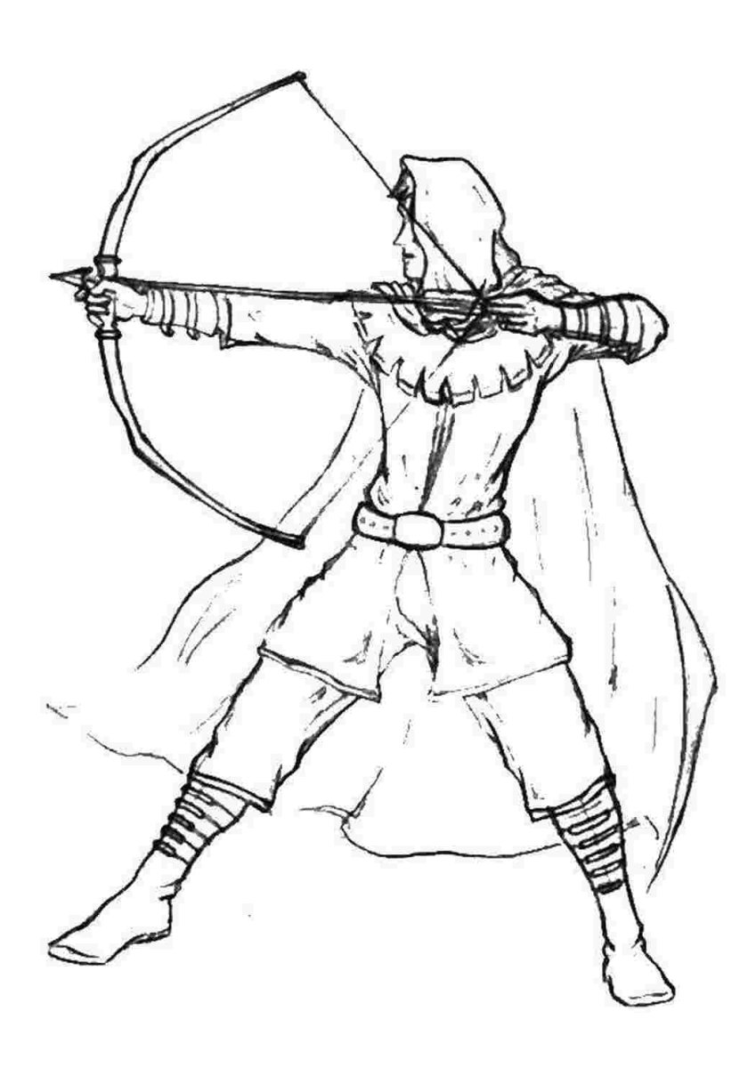 Как нарисовать Робин Гуда