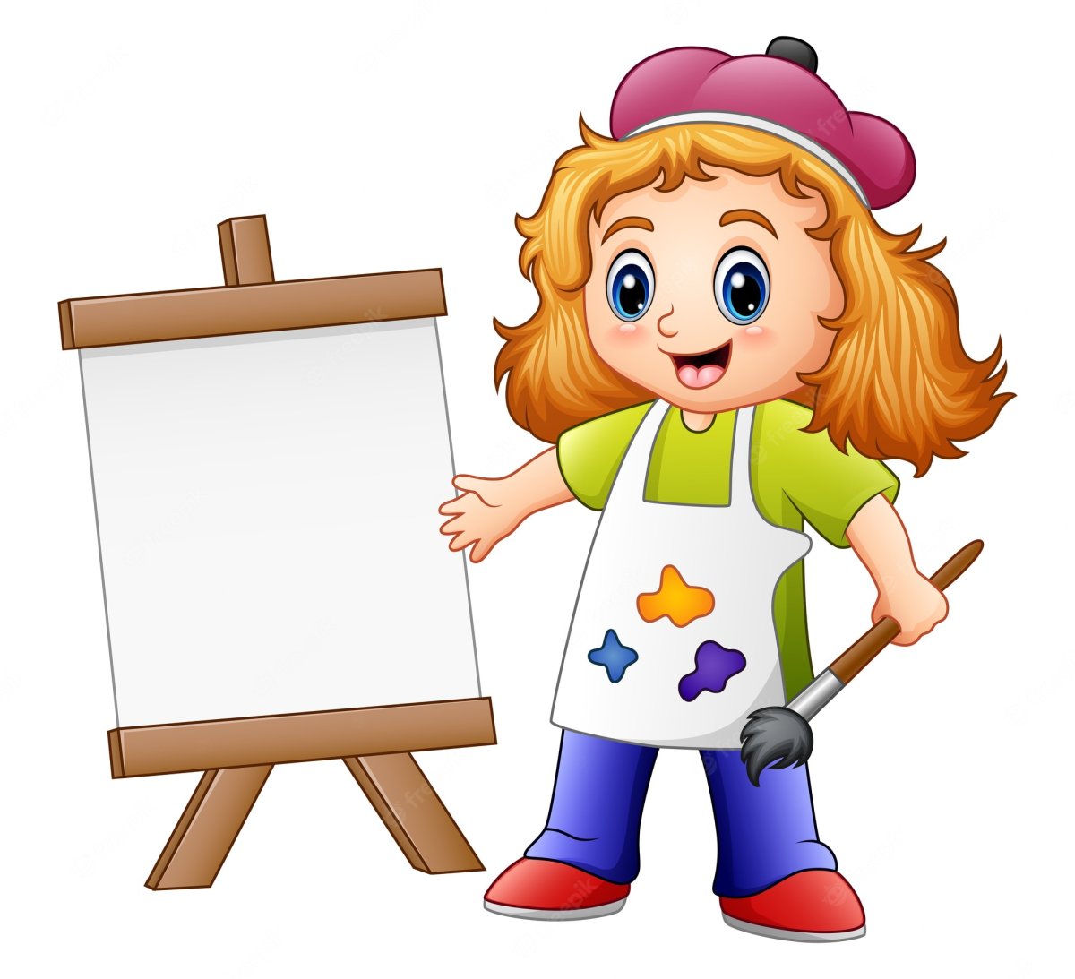 Мультяшные дети художники