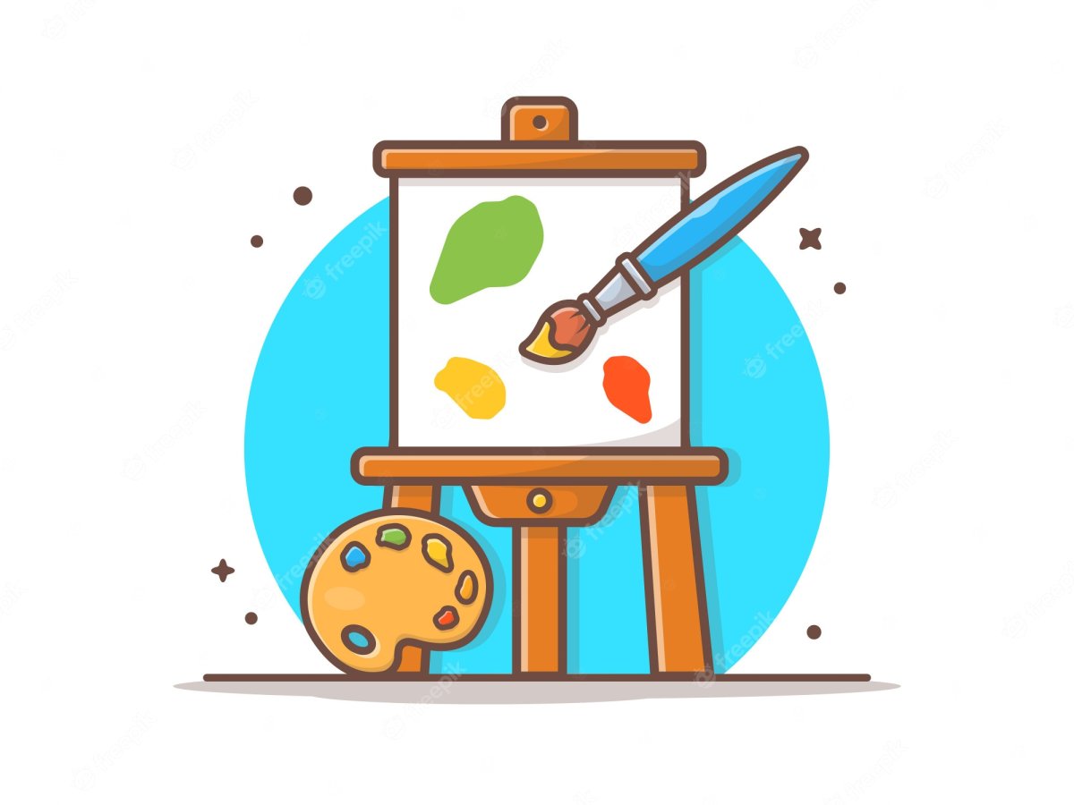 Иконки мольберта Палитры