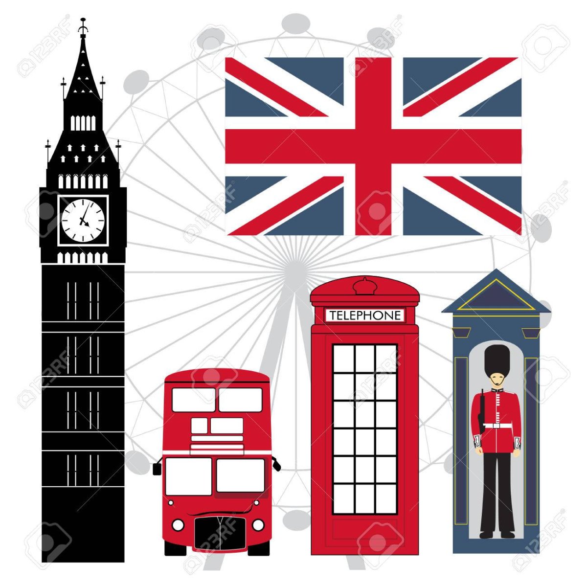 Символы Лондона рисунки