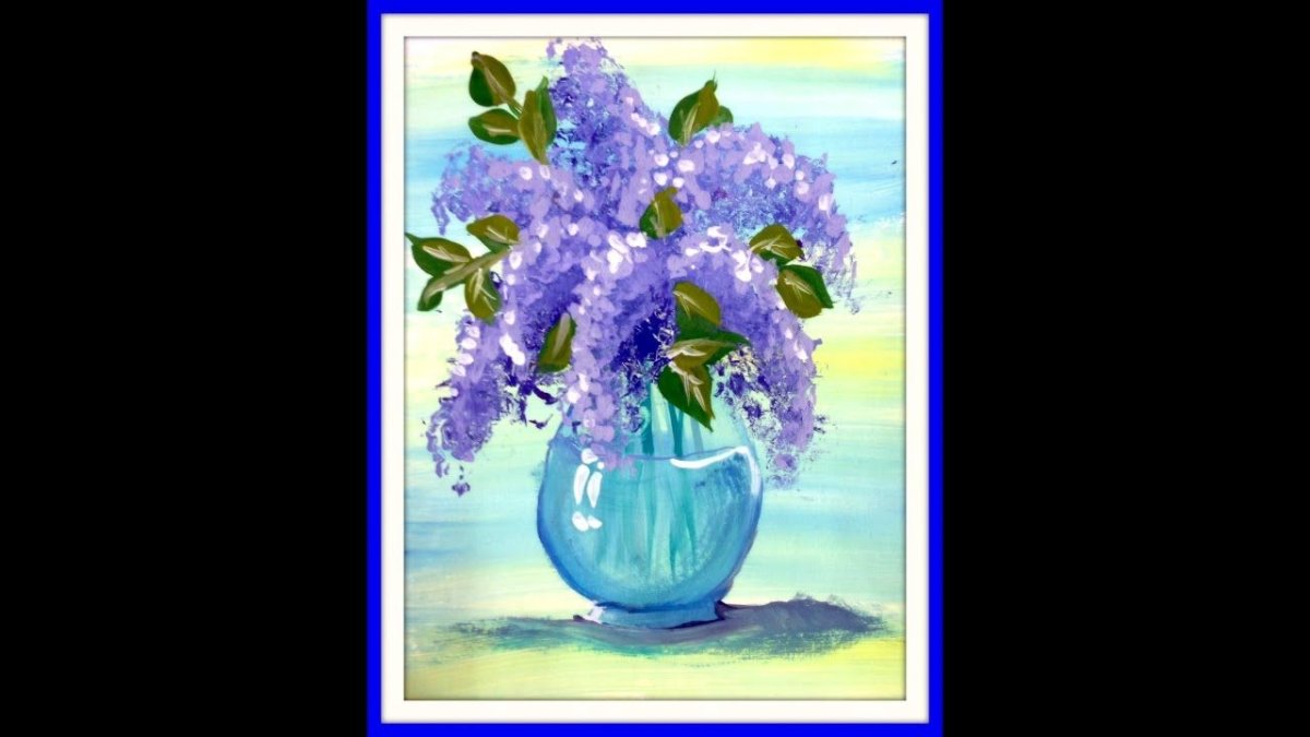 Сирень рисунок карандашом