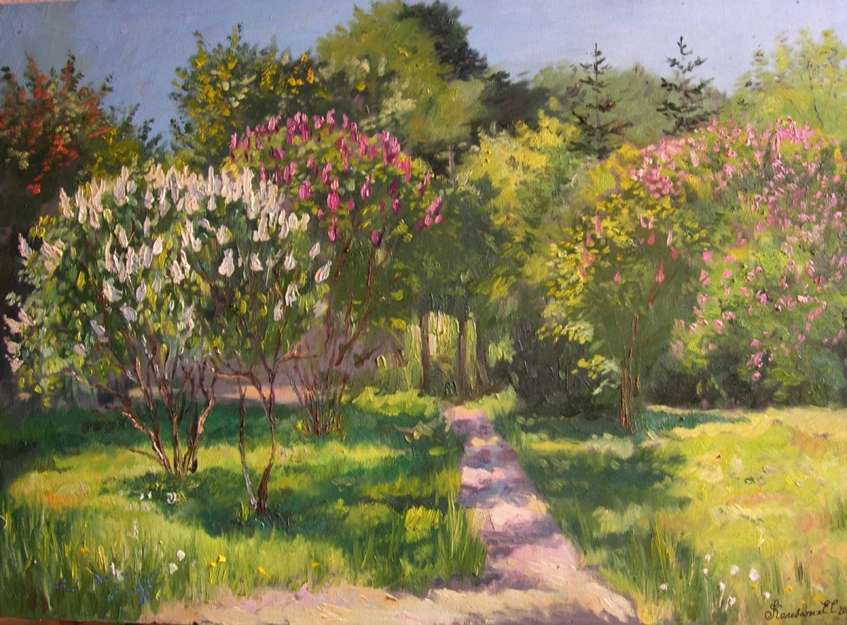 Иллюстрация к романсу сирень