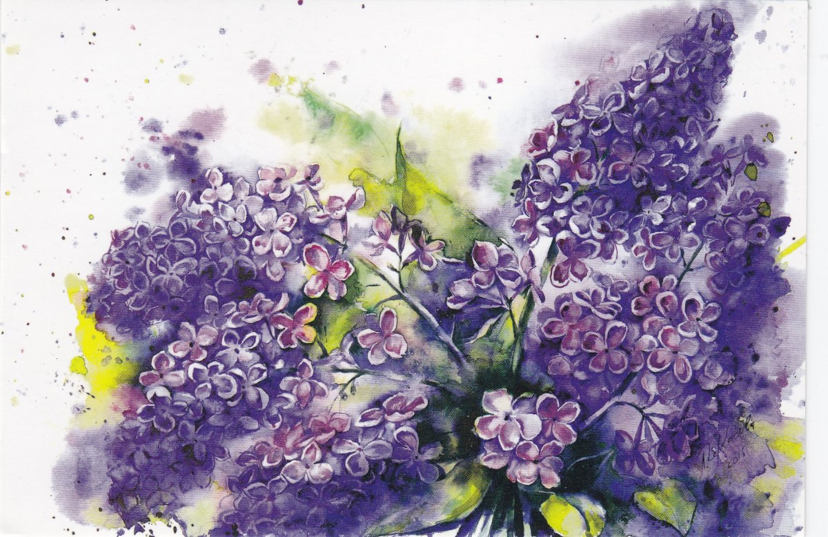 Ветка сирени картина Врубеля