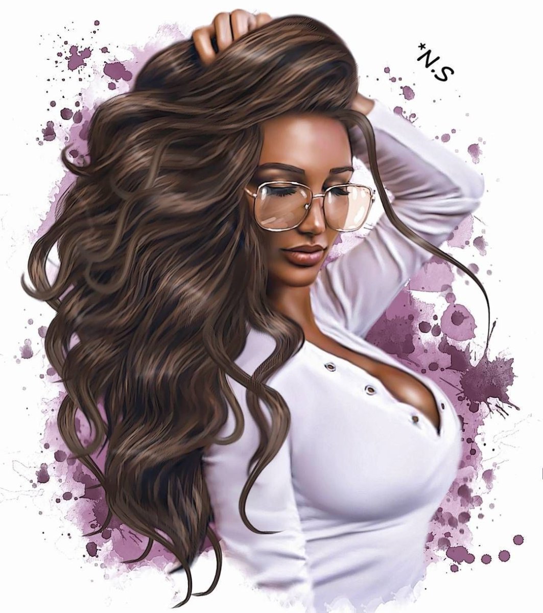 Зимние мультяшные девушки