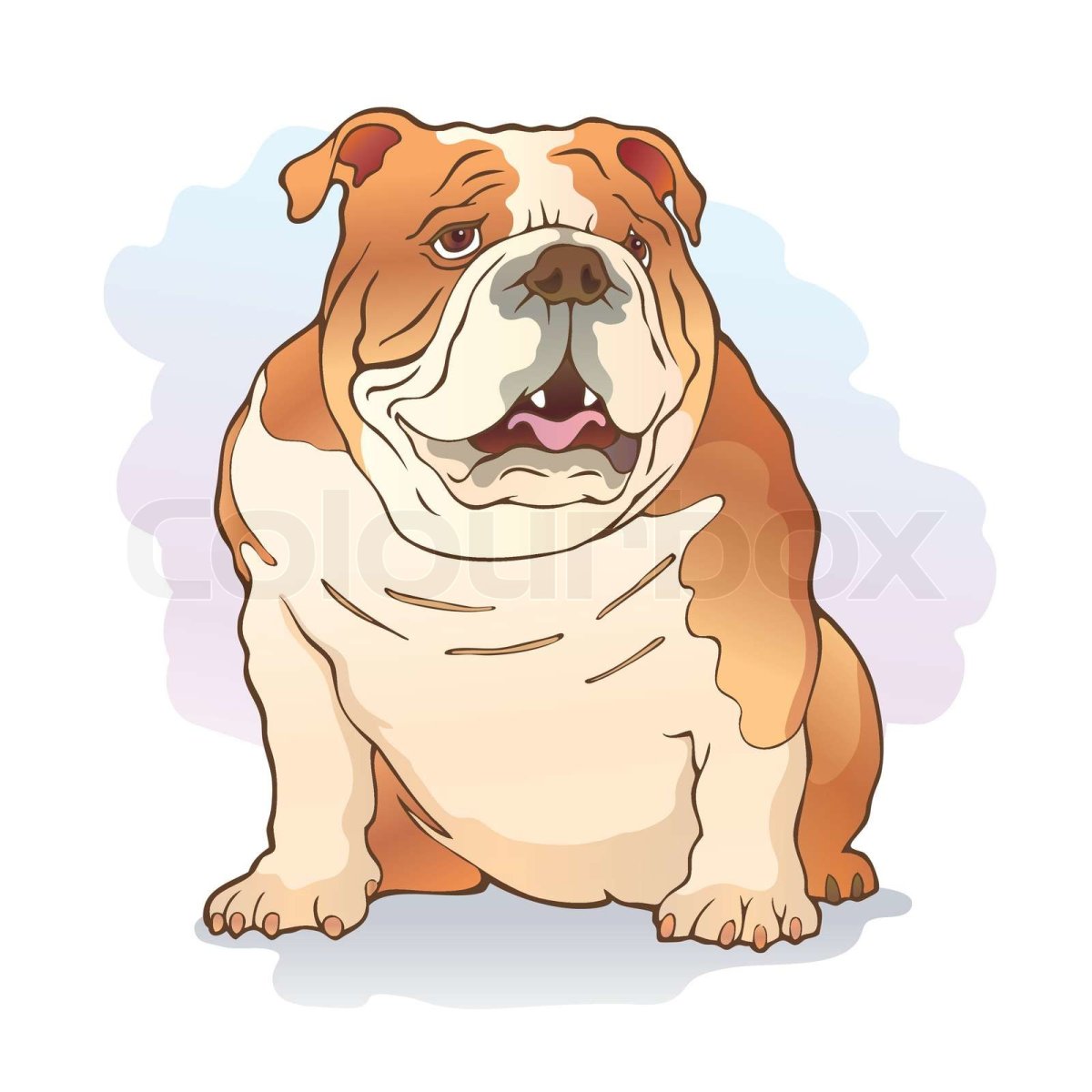 Английский бульдог мультяшка