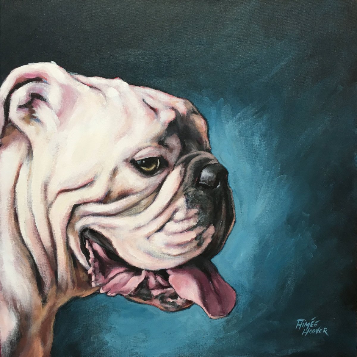 Английский бульдог арт