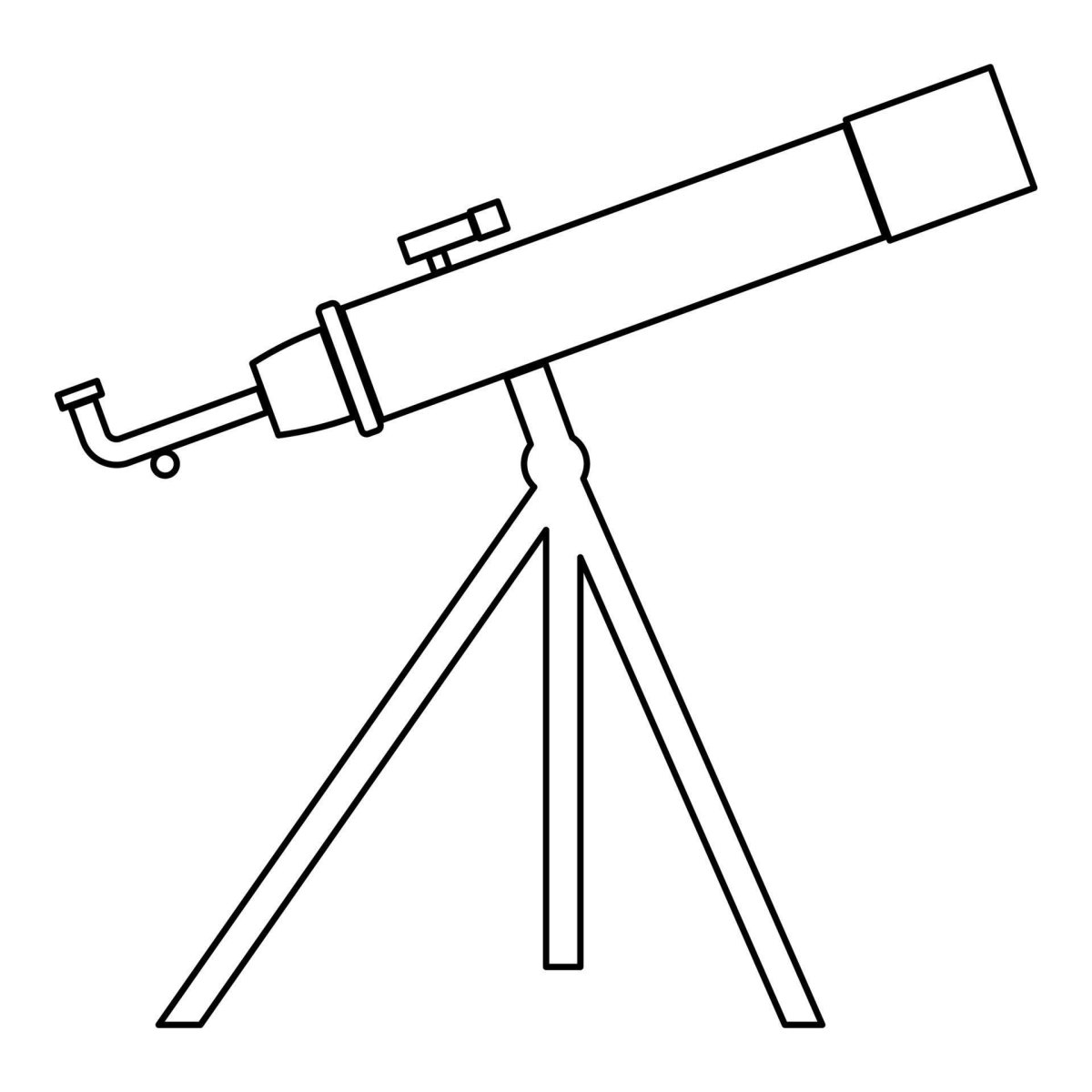 Телескоп раскраска