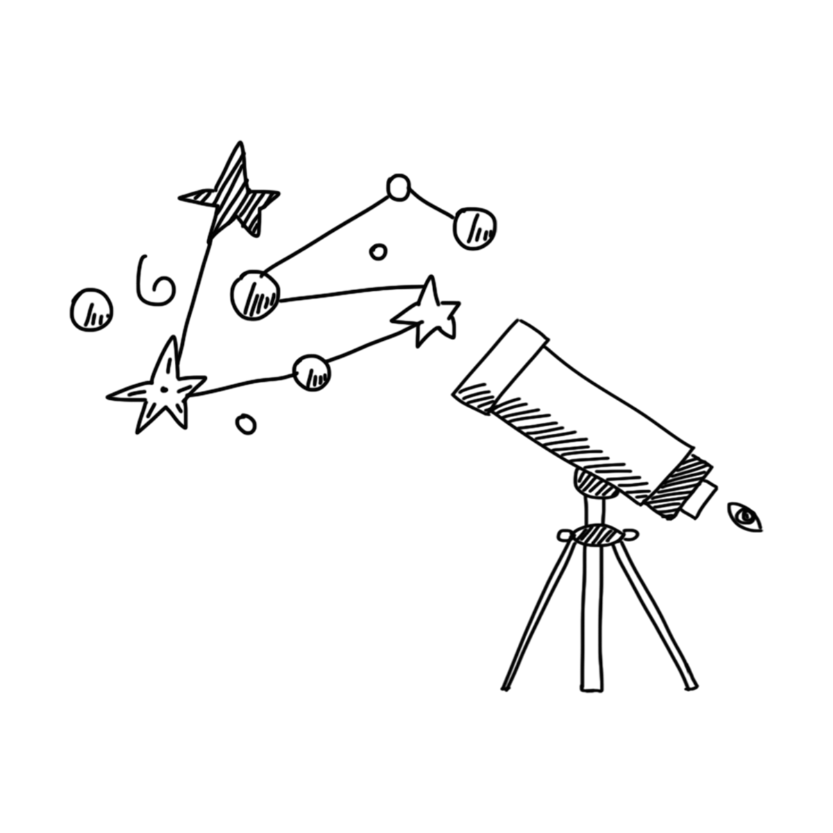 Зеркальный телескоп рисунок