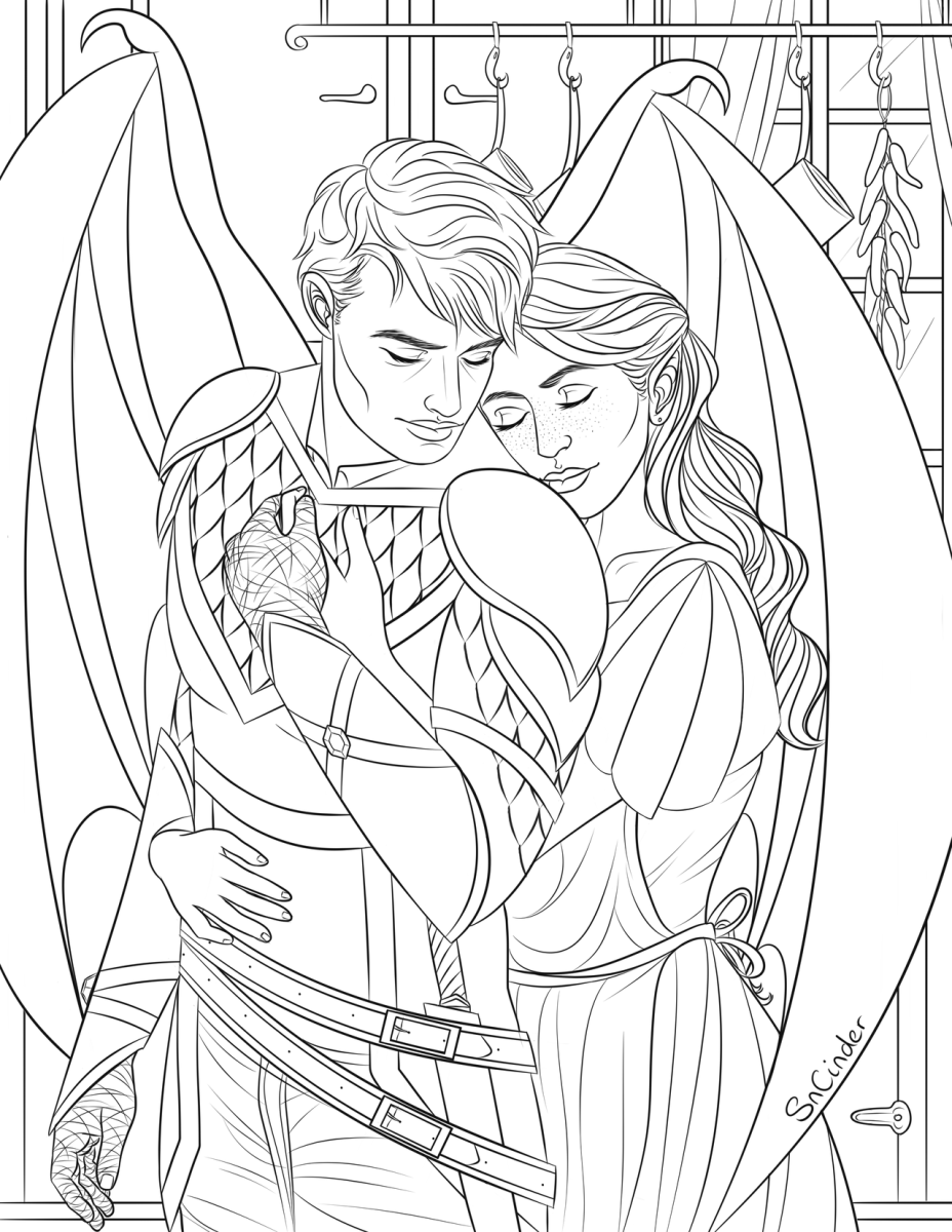 Королевство шипов и роз раскраска