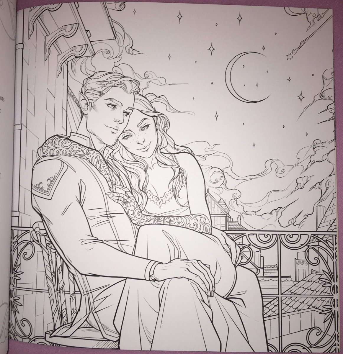 Королевство шипов и роз раскраска