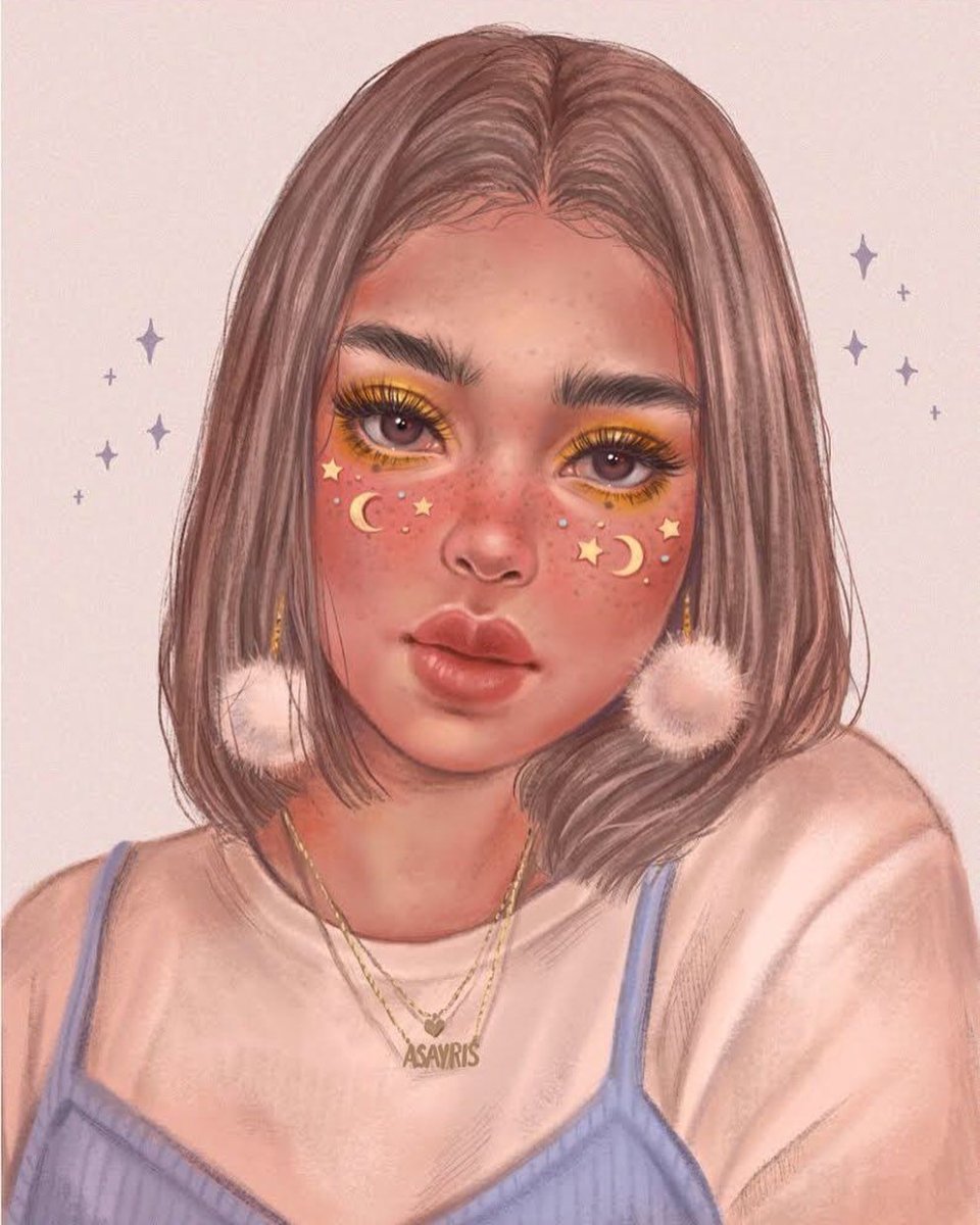 Нарисованные девочки Эстетика