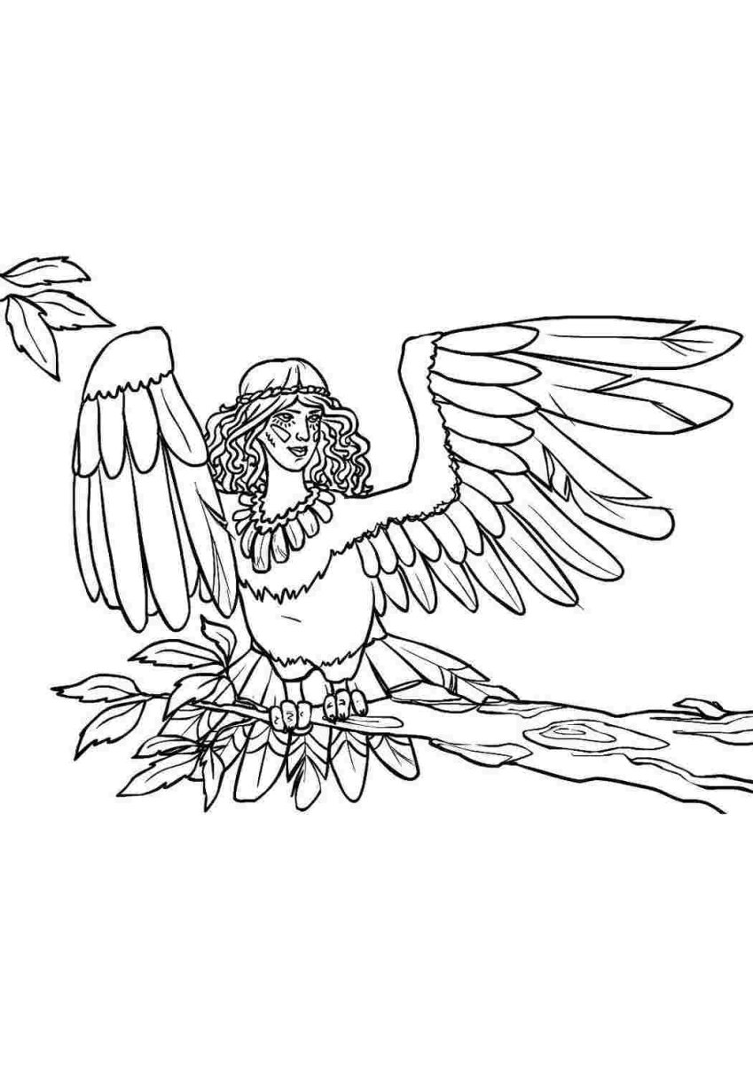 Сирин алконост Гамаюн тату