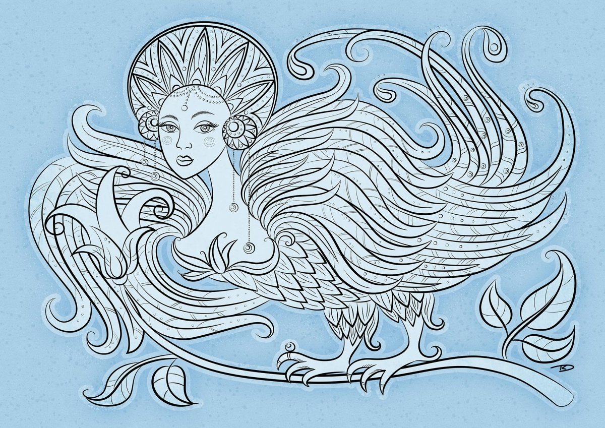 Птица Сирин и алконост