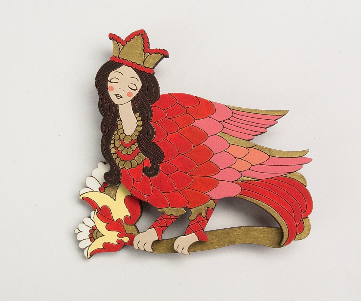 Древнерусский орнамент Сирин