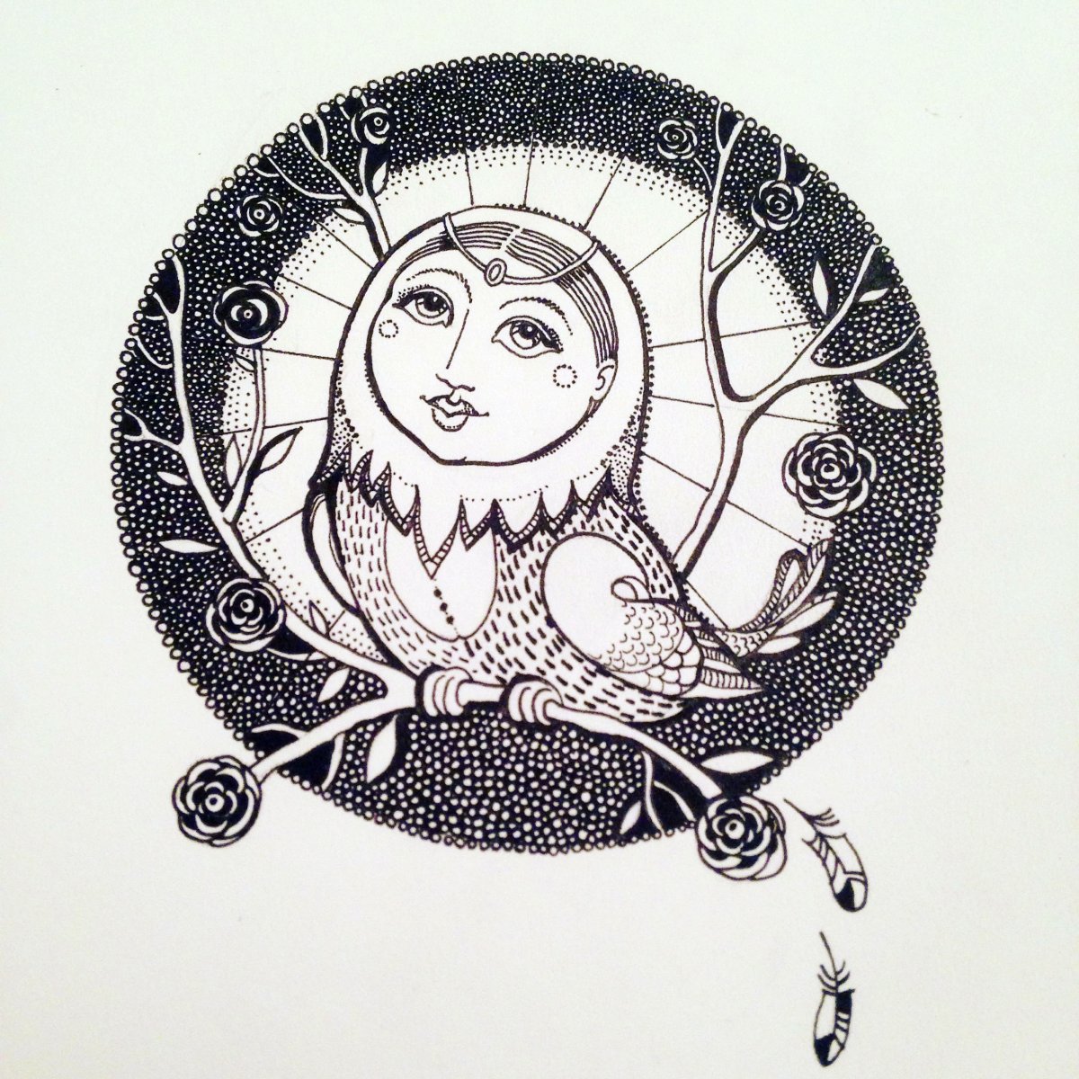 Сирин эскиз