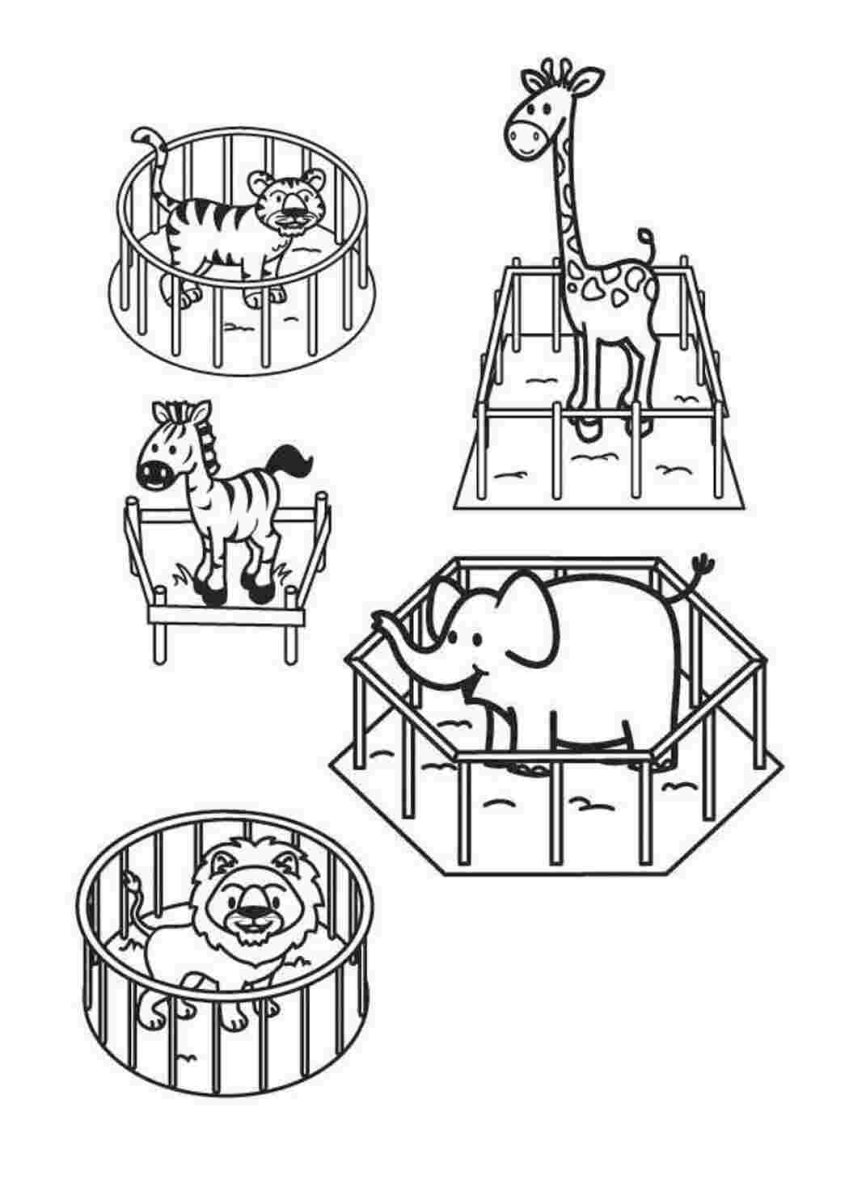 Заповедник раскраска