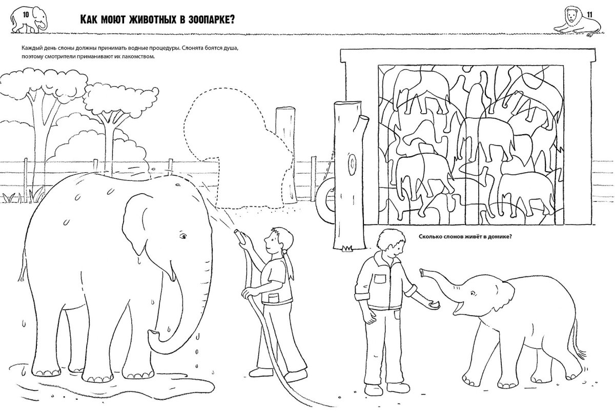 Раскраски животных саванны для детей