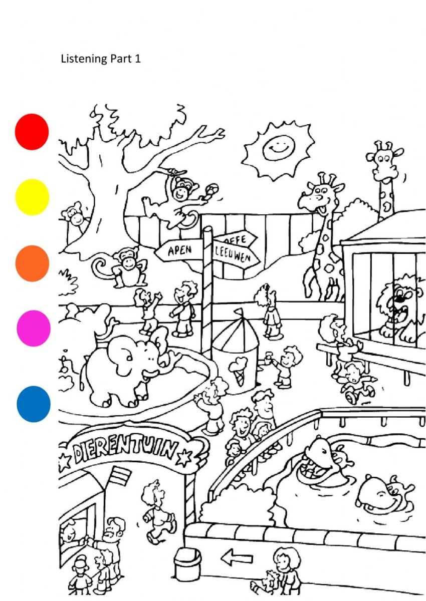 Зоопарк животные для распечатки