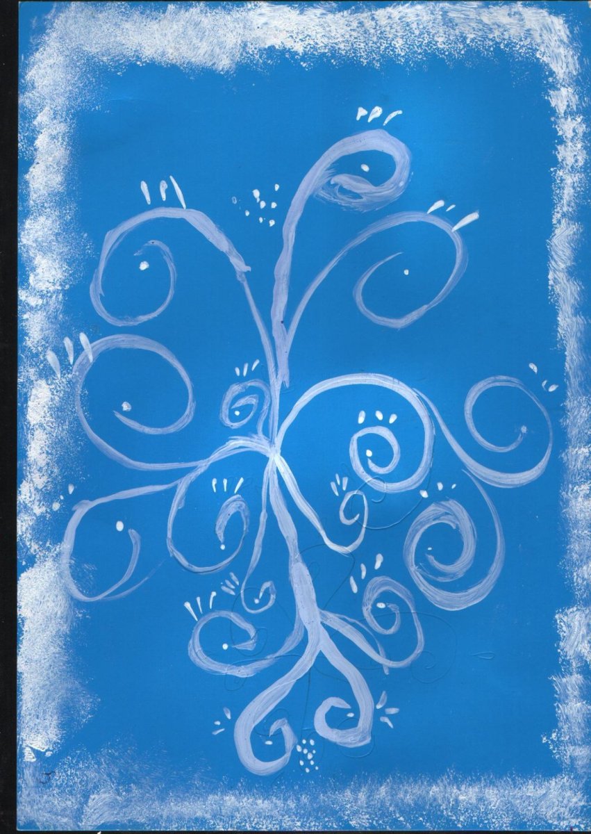 Рисование зимние узоры