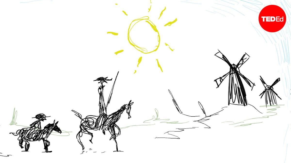 Дон Кихот и Санчо Панса гравюра дерево