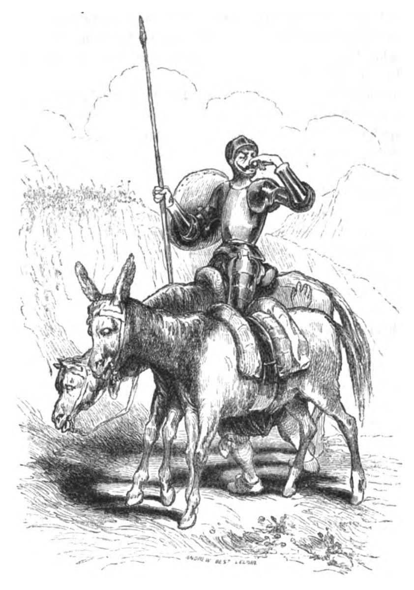 Дон Кихот иллюстрация вектор