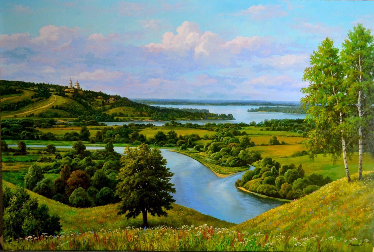 Поленов река родные просторы