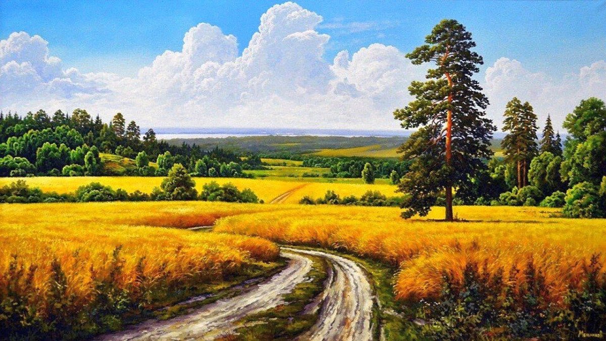 Летние пейзажи в живописи Александра Мельникова