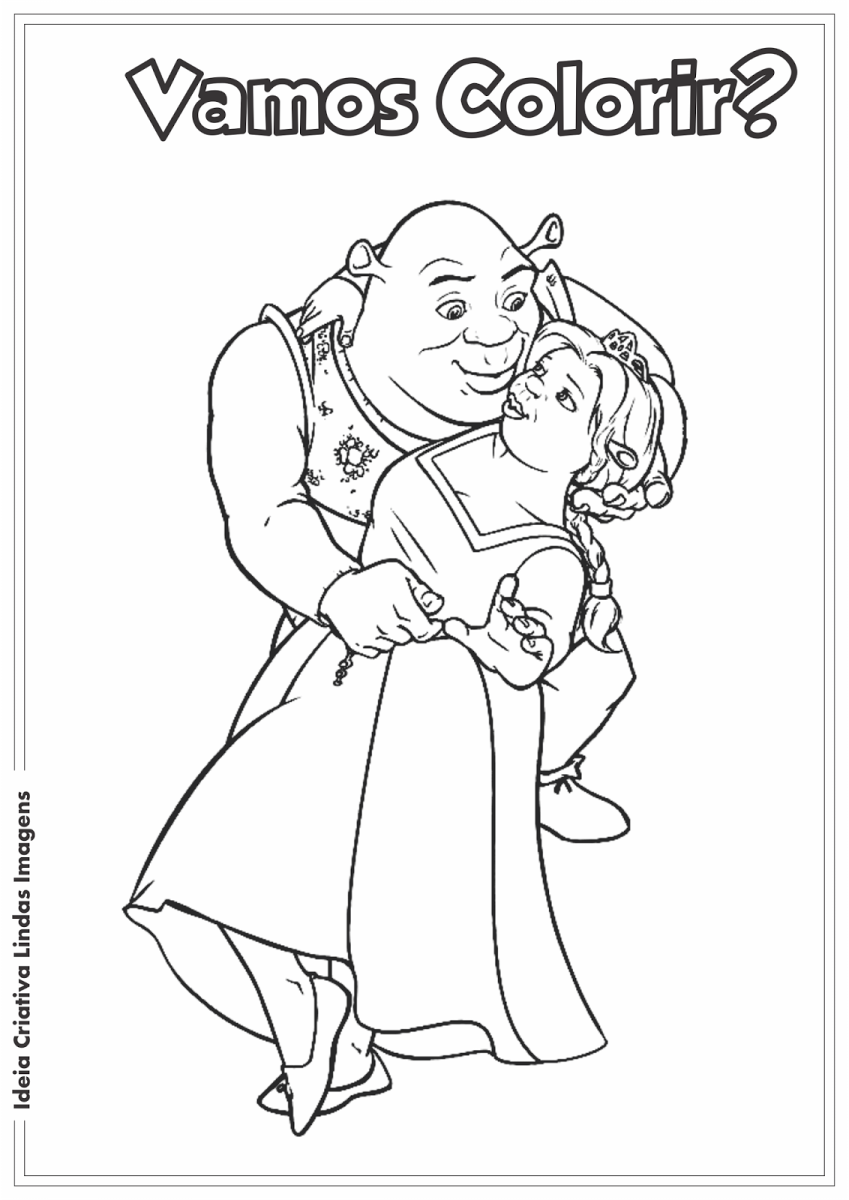 Семья Шрека раскраска