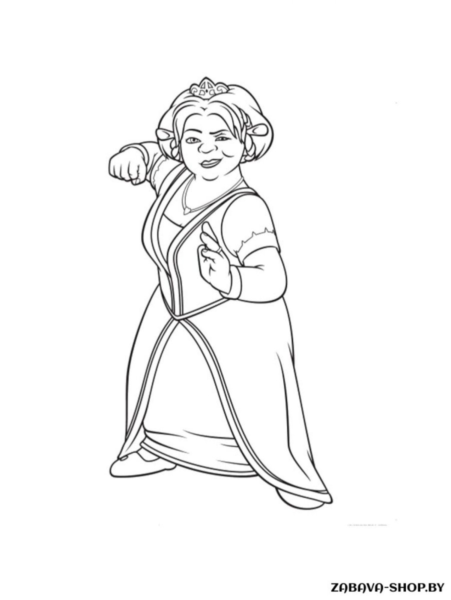 Фиона рисунок карандашом