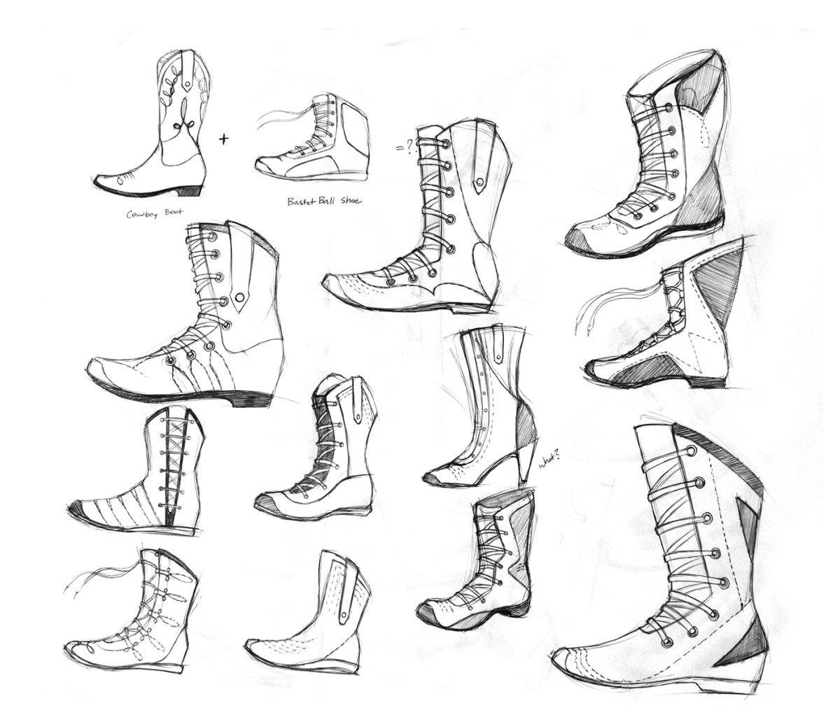 Ботинки скетч