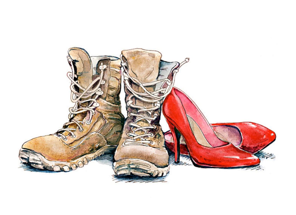 Армейские ботинки рисунок