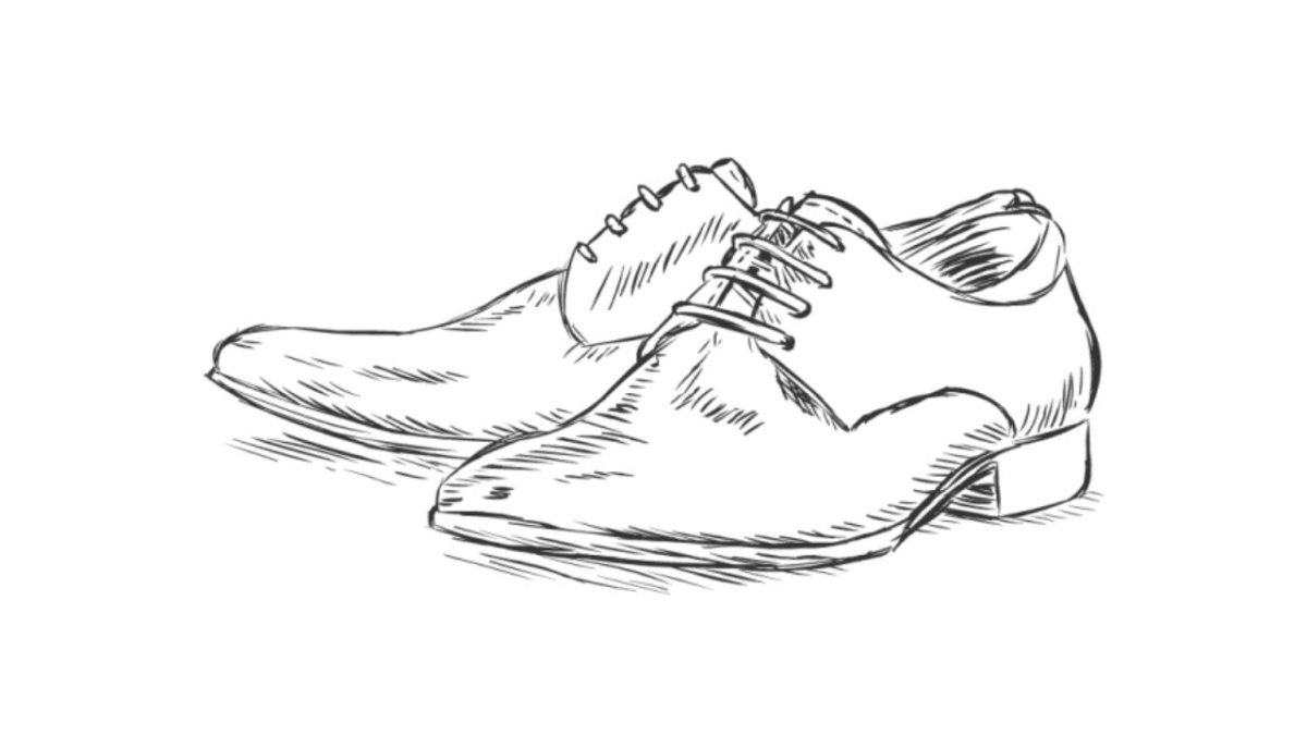 Туфли мужские эскиз