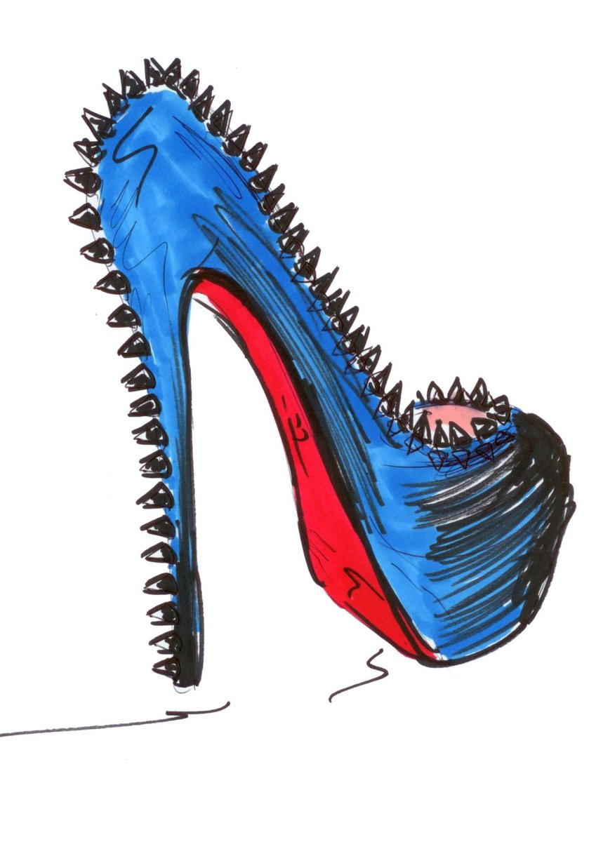 Туфли рисунок