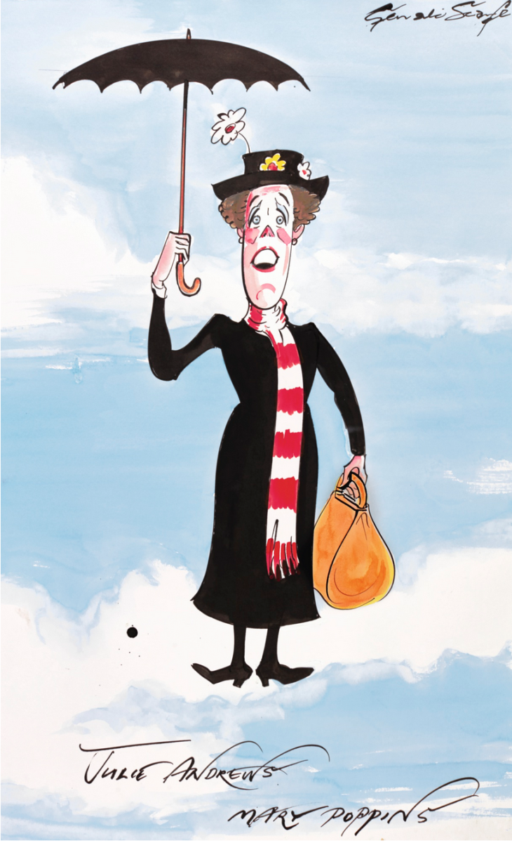 Мэри Поппинс карикатура