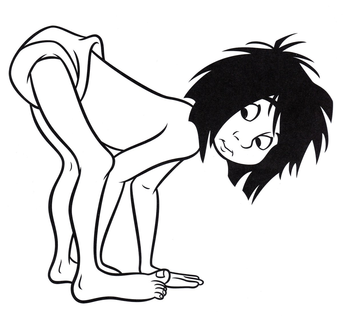 Маугли раскраска