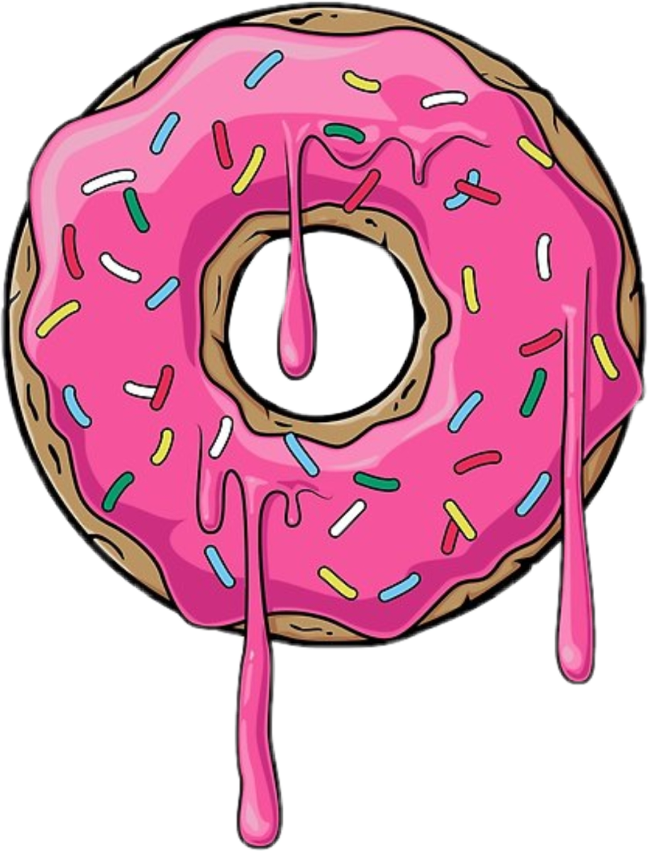 Мультяшный пончик