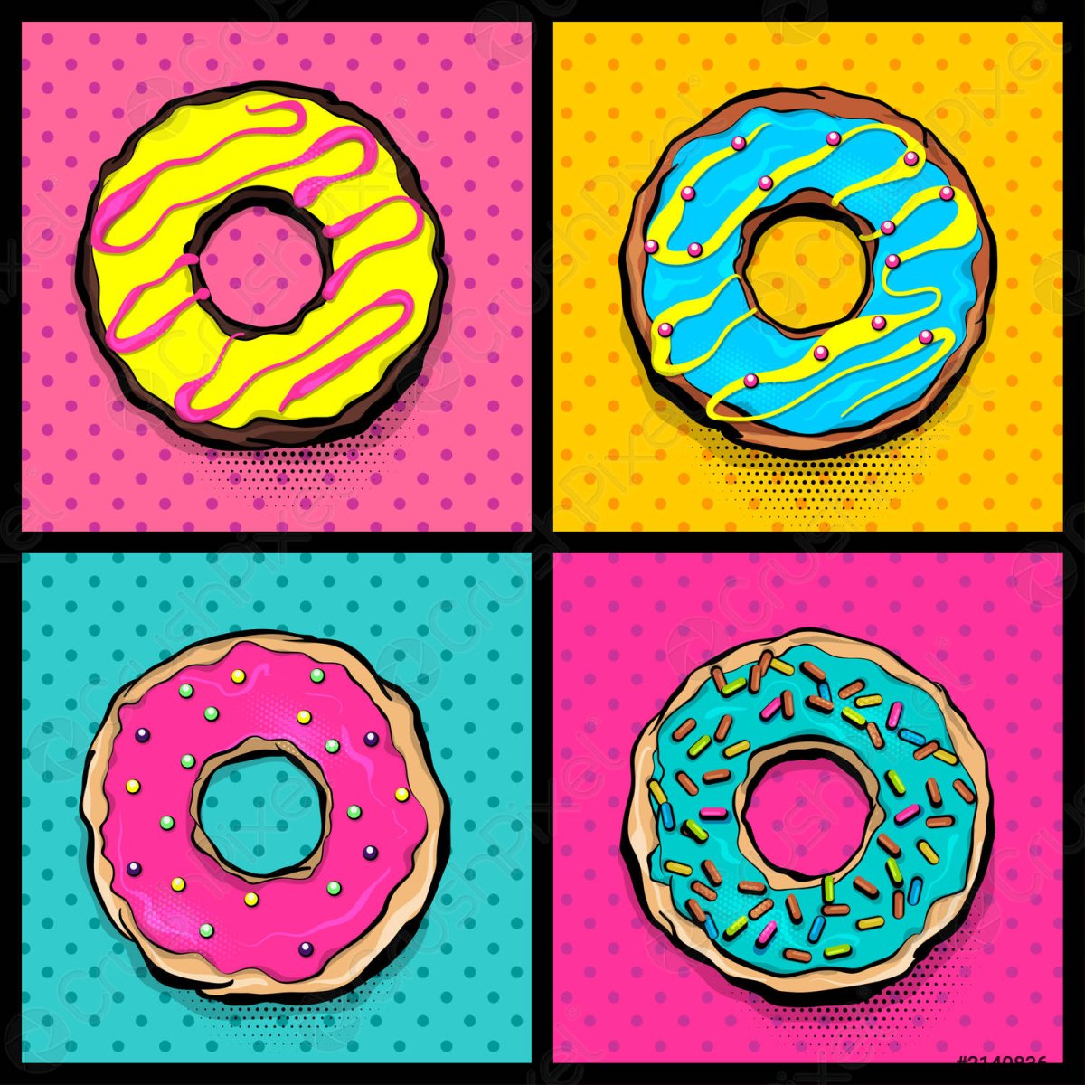 Поп-арт Бублик