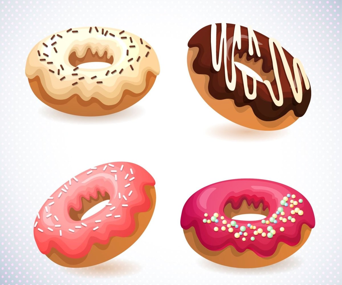 Пончик для печати на торт