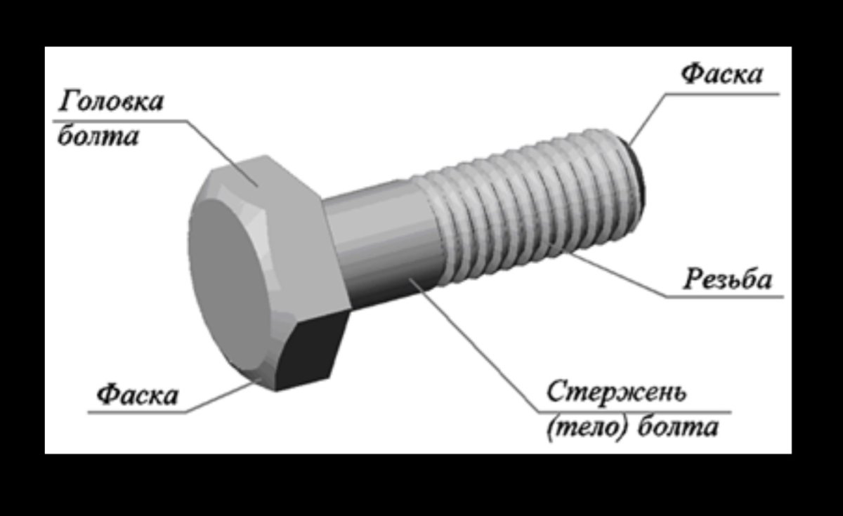 Из чего состоит болт