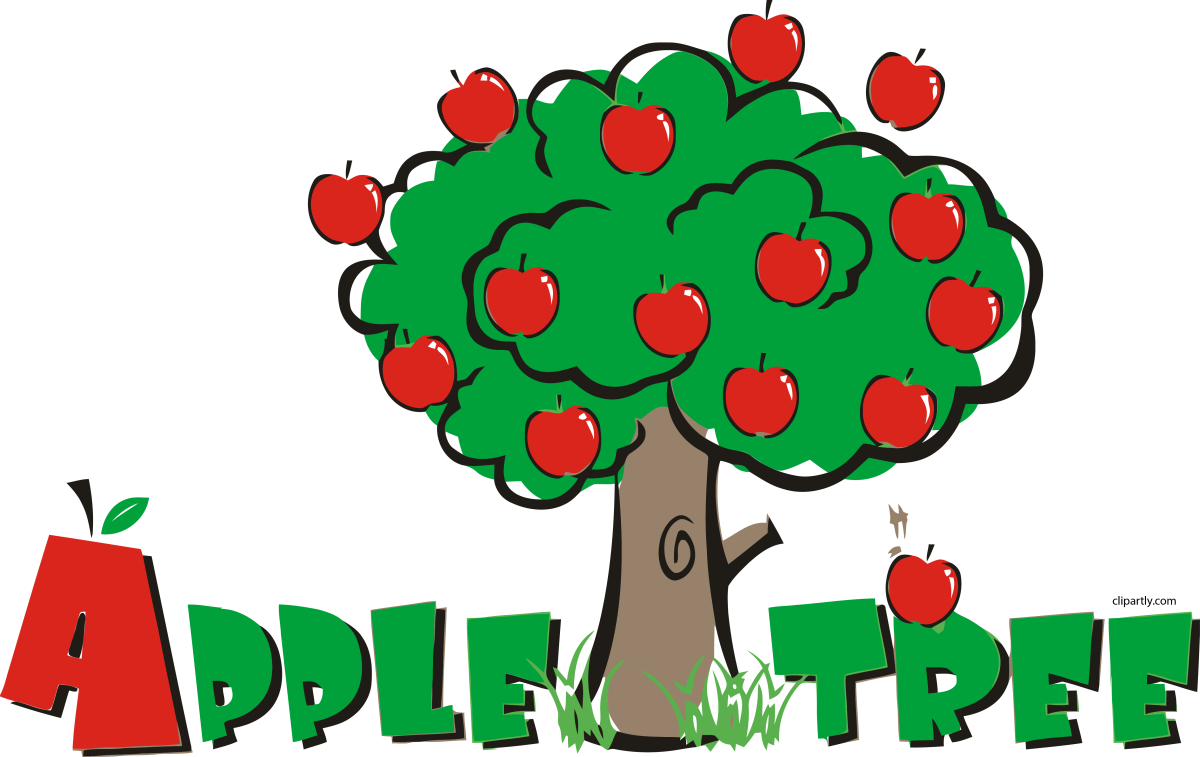 Яблоня без яблок клипарт