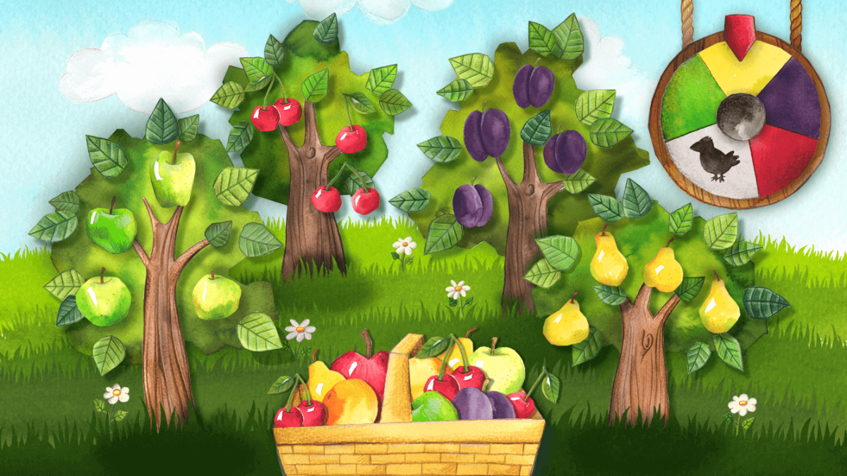 Фрукты растут в саду