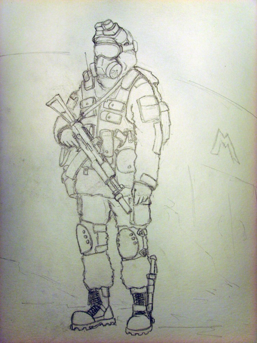 Раскраски сталкер экзоскелет