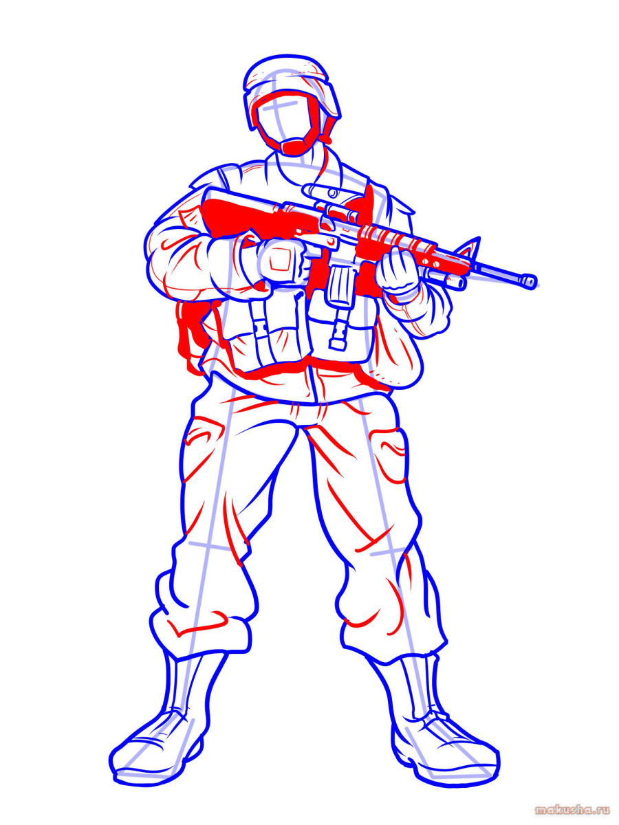 Спецназ рисунок