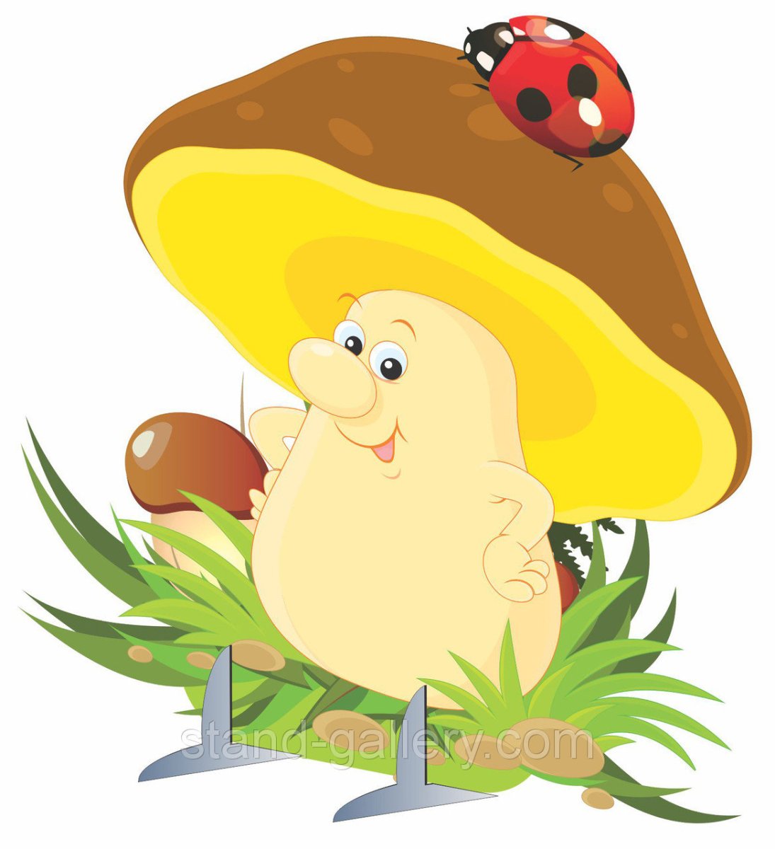 Грибочки с детками для печати