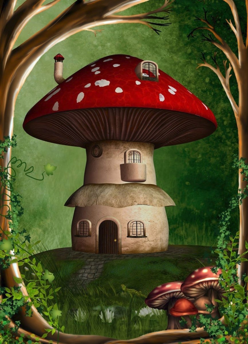 Сказочные грибные домики