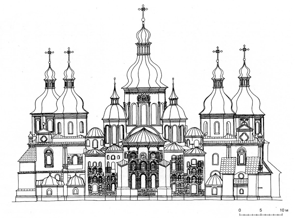 Киев Kyiv достопримечательности вектор