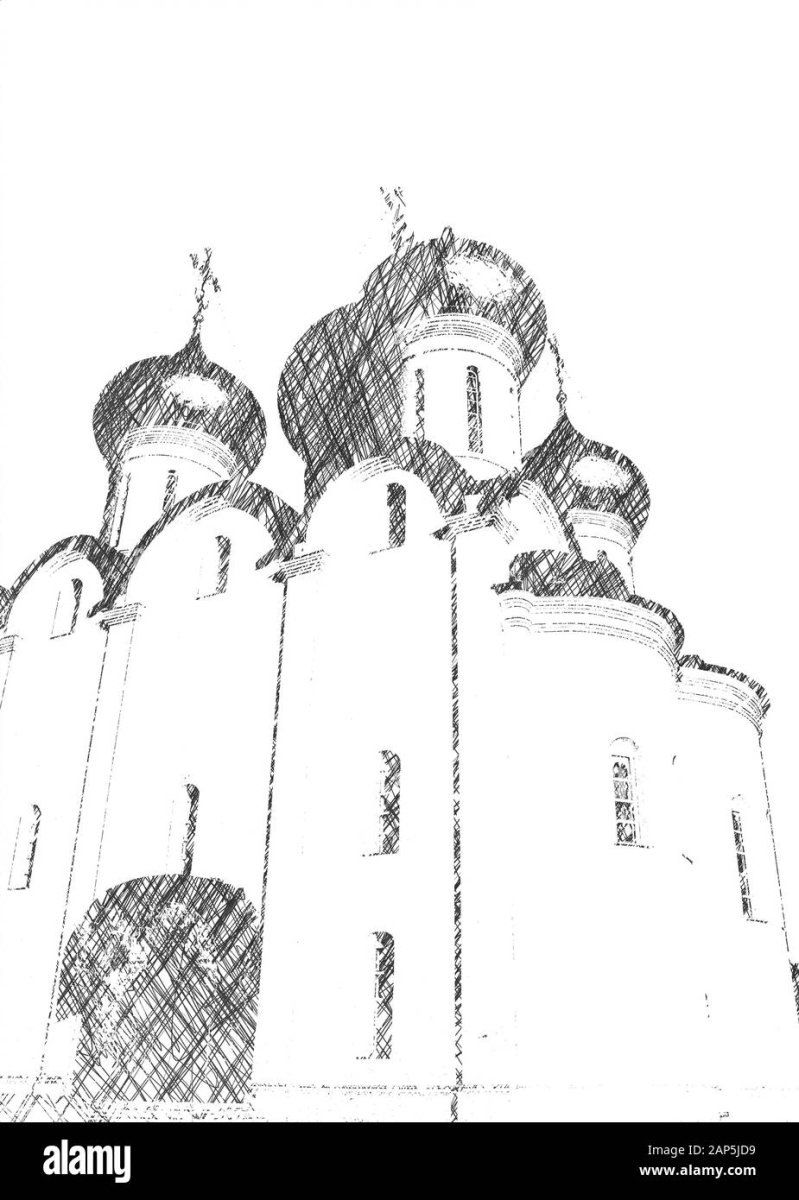 Софийский собор Вологда рисунок