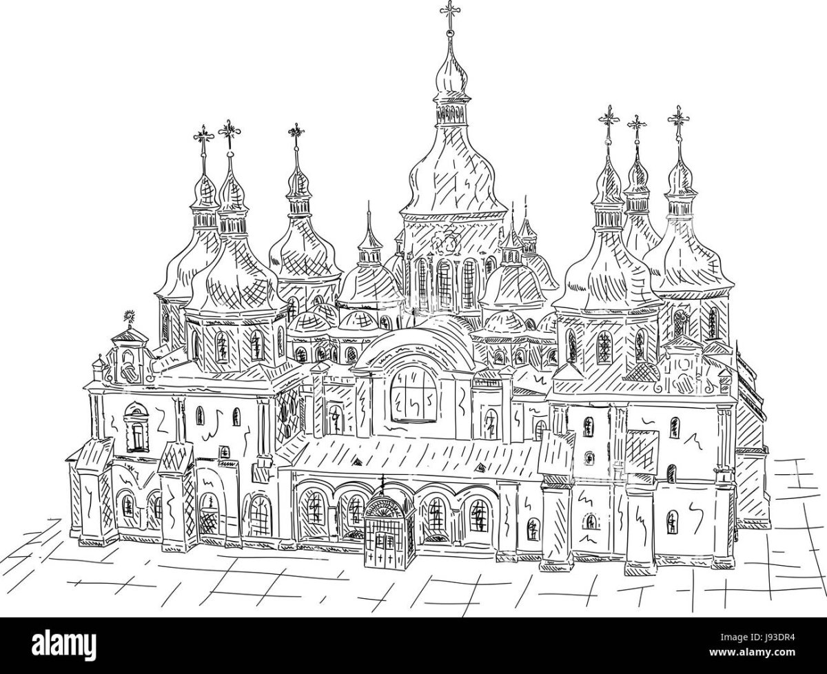 София Киевская храм рисунок