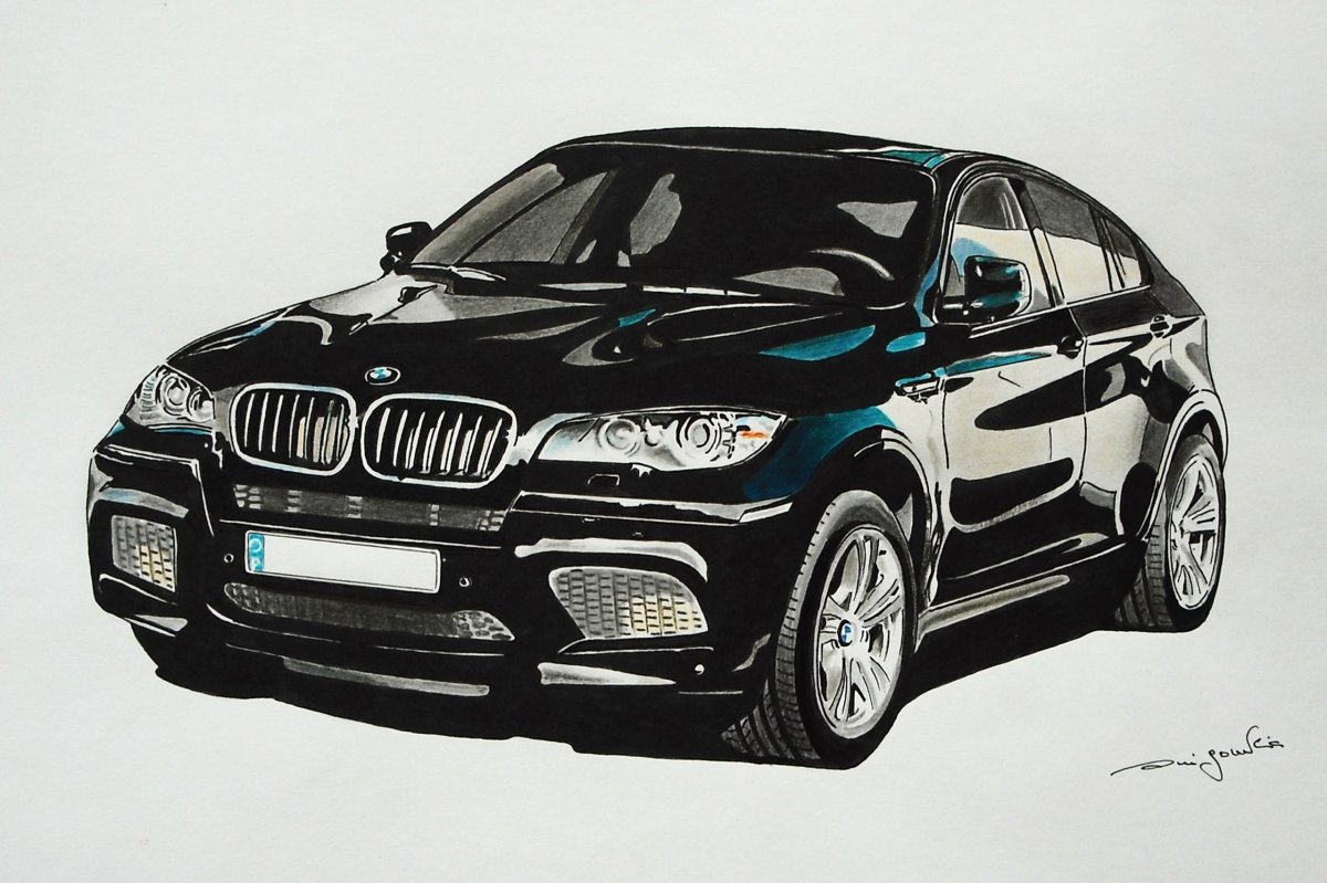 BMW x5m развертка