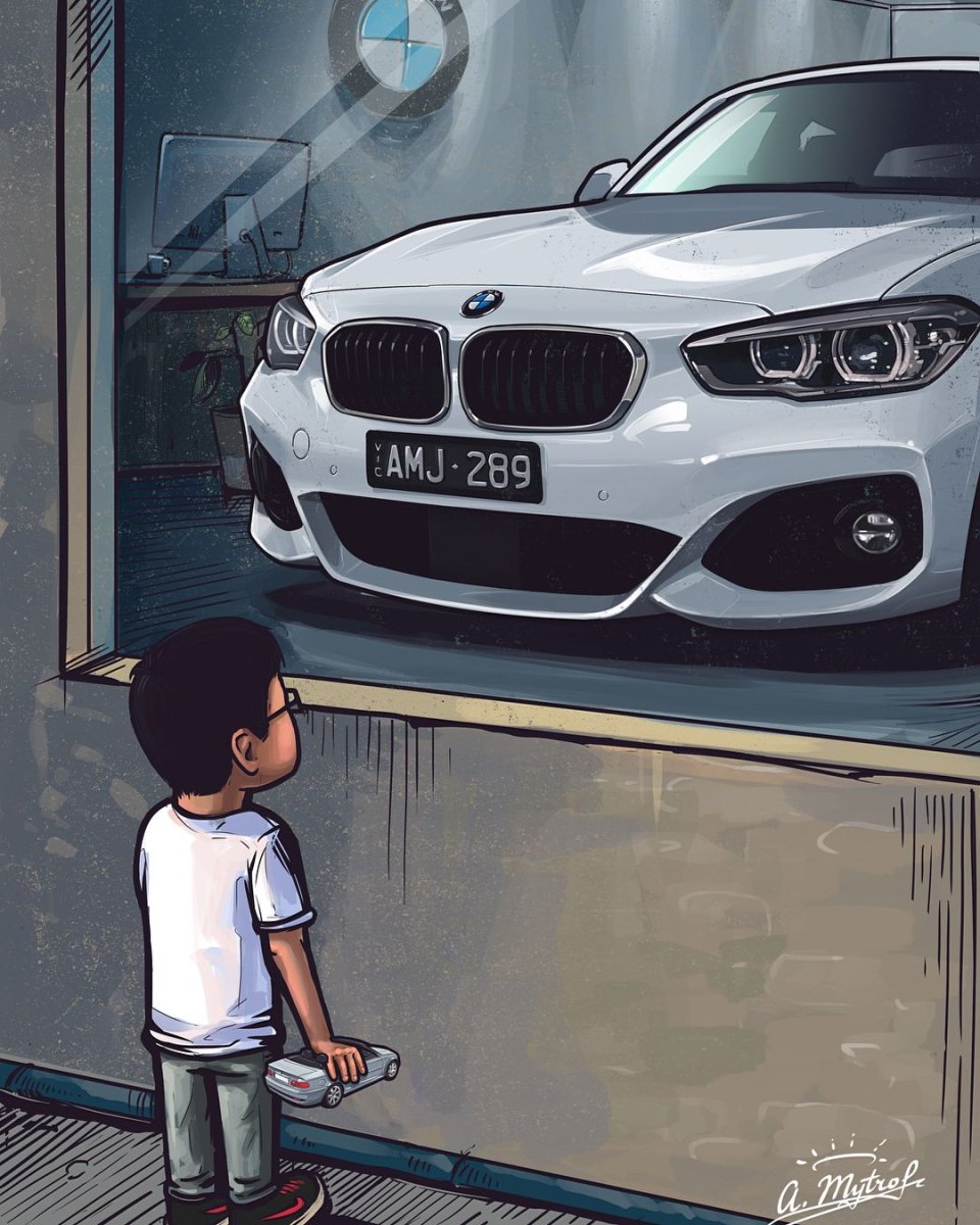 Мальчик и БМВ